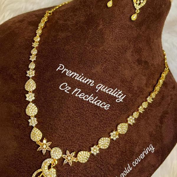 White stone Cz Necklace